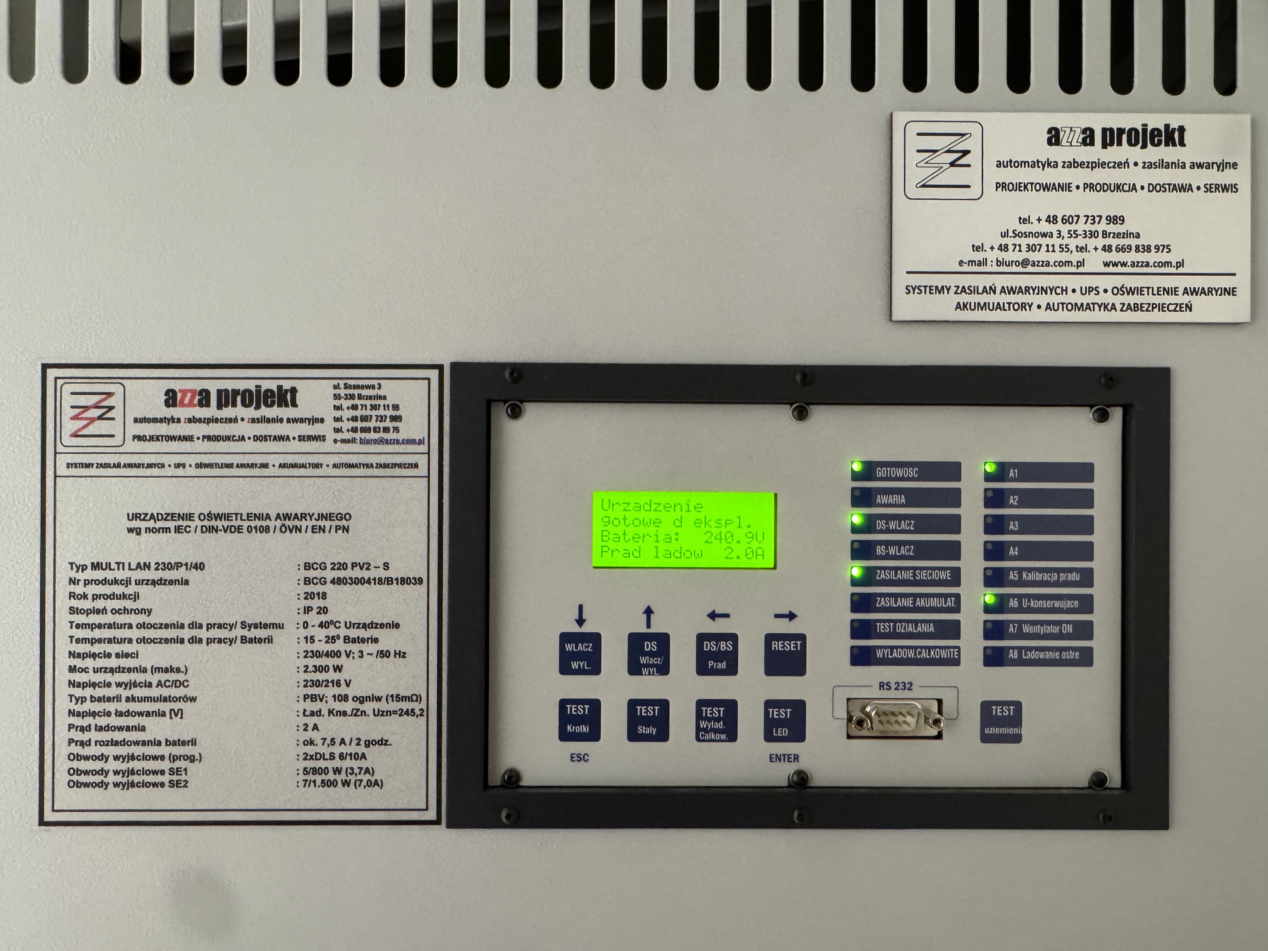 Urządzenie systemu centralnej baterii